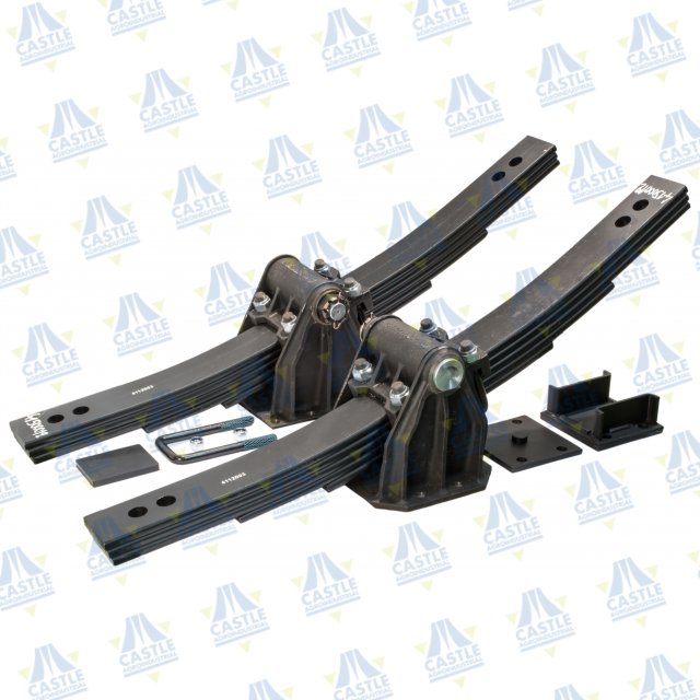 SUSPENSION BOGGIE 15,0 Tn / 13,5 Tn EJE-090 DISTANCIA ENTRE EJES 1200/1320 BALLESTA 5HOJAS 120x20