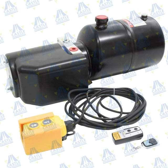 MINI CENTRAL 12v 2,5cc 1600w S/EFECTO, VALVULA DE DESCENSO, DEPOSITO METALICO 6L, BOTONERA INALAMB.