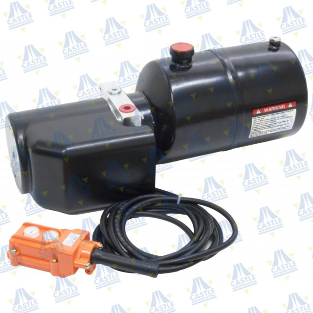 MINI CENTRAL 12v 2,5cc 2000w S/EFECTO, VALVULA DE DESCENSO, DEPOSITO METALICO 6L, BOTONERA