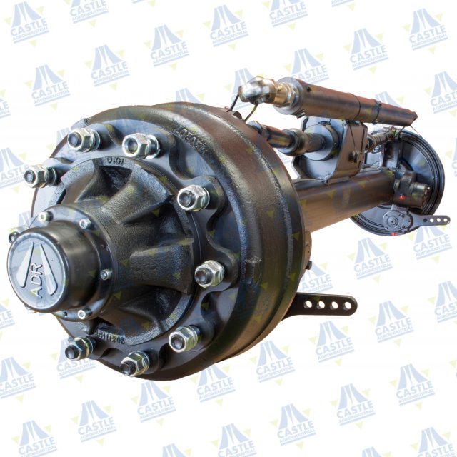EJE CON FRENO DIRECCIONAL FORZADO 100-090-400x080-280-22-2000 + CILINDRO LANZA TIPO STC