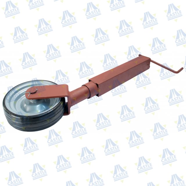 APOYO RUEDA GOMA MANIVELA SUPERIOR 70 C-350 RUEDA Ø250x080 T-500 0300kg CON RODAMIENTO