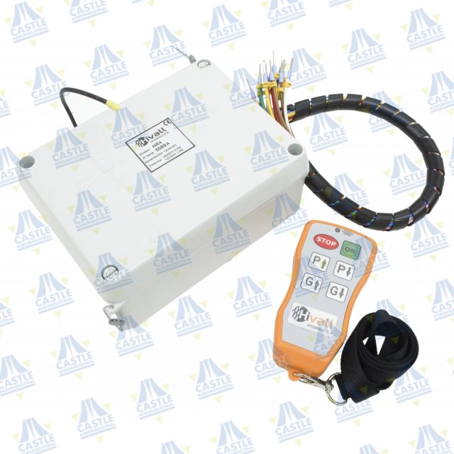 BOTONERA INALAMBRICA 04 BOTONES (02X2) PULSANTES 2 SERVICIOS IP64 CON RECEPTOR IP65