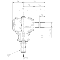 GRUPO COMER (9.124.012.30) 015CV 540rpm RATIO [1:1] L-25B 2 EJES (2x1"3/8z6)
