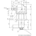 GRUPO COMER (9.132.003.30) 060CV 540rpm RATIO [1:1.93] LF-32A 2 EJES (1"3/8z6 ESTRIADO)