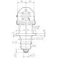 GRUPO COMER (9.132.009.00) 060CV 540rpm RATIO [1:1] LF-32A 2 EJES (1"3/8z6 ESTRIADO)