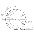 GRUPO COMER (9.132.009.00) 060CV 540rpm RATIO [1:1] LF-32A 2 EJES (1"3/8z6 ESTRIADO)