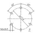 GRUPO COMER (9.149.016.00) 075CV 540rpm RATIO [1:1.83] LF-149B 2 EJES (1"3/8z6 ESTRIADO)