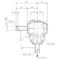 GRUPO COMER (9.150.124.30) 011CV 540rpm RATIO [1:1] L-150B 2 EJES (2xØ25)