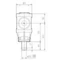 GRUPO COMER (9.150.124.30) 011CV 540rpm RATIO [1:1] L-150B 2 EJES (2xØ25)