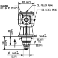 GRUPO COMER (9.205.805.00) 030CV 540rpm RATIO [1:1.92] LF-205J 2 EJES (1"3/8z6 ESTRIADO) + TAPON