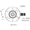 GRUPO COMER (9.125.874.10) 125CV 540rpm RATIO [1:1.77] U125.SRC 2 EJES (1"3/4z20 ESTRIADO)