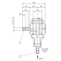 GRUPO COMER (9.262.001.10) 020CV 540rpm RATIO [6.14:1] T-22A 2 EJES (2x1"3/8z6)