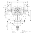 GRUPO COMER (9.266.008.30) 090CV 540rpm RATIO [1:1.84] TF-26A 4 EJES (3x1"3/8z6 ESTRIADO)