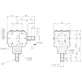 GRUPO COMER (9.267.264.10) 055CV 540rpm RATIO [1:1] T-27A 2 EJES (2x1"3/8z6)