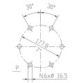 GRUPO COMER (9.285.013.10) 125CV 540rpm RATIO [1:1.86] TF-285A 4 EJES (1"3/4z20 2x1"3/8z21 ESTRIADO)
