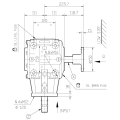 GRUPO COMER (9.290.003.50) 036CV 540rpm RATIO [3:1] T-290M 2 EJES (1"3/8z6 BRIDA Ø150)