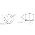GRUPO COMER (9.290.003.50) 036CV 540rpm RATIO [3:1] T-290M 2 EJES (1"3/8z6 BRIDA Ø150)