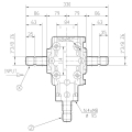 GRUPO COMER (9.304.000.00) 050CV 540rpm RATIO [1:3] T-304A 3 EJES (3x1"3/8z6)