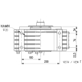GRUPO COMER (9.603.305.00) 060CV 540rpm RATIO [1:7] A-4A 2 EJES (ESPEC. Ø33) + TAPON