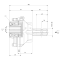 GRUPO COMER (9.623.000.00) 021CV 1000rpm RATIO [1:1.6] A-623A 2 EJES (1"3/8z6 H-1"3/8z6)