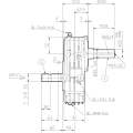 GRUPO COMER (9.624.000.00) 037CV 540rpm RATIO [1:6.9] A-624A 2 EJES (1"3/8z6 ESPEC.)