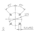 GRUPO COMER (9.624.000.00) 037CV 540rpm RATIO [1:6.9] A-624A 2 EJES (1"3/8z6 ESPEC.)