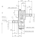 GRUPO COMER (9.624.012.00) 037CV 540rpm RATIO [1:6.9] A-624A 2 EJES (2x1"3/8z6)