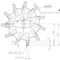 GRUPO COMER (9.792.411.20) 540rpm RATIO [8.2:1] K-792A 11 BRAZOS IZQ (1"3/8z6 Ø35)