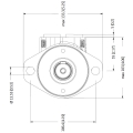 MOTOR WHITE OMPX-100 COD:151-0632 EJE ESTRIADO 1" Z6 TOMAS LATERALES