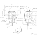 GRUPO COMER (9.290.765.00) 124CV 1000rpm RATIO [1:1.6] T-290A 3 EJES (2x1"3/4z6 Ø40) 2 RUEDA LIBRE