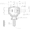 GRUPO COMER (9.124.800.40) 015CV 540rpm RATIO [1:1] L-25J 2 EJES (1"3/8z6 Ø25)