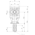 GRUPO COMER (9.124.800.40) 015CV 540rpm RATIO [1:1] L-25J 2 EJES (1"3/8z6 Ø25)