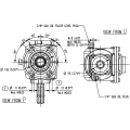 GRUPO COMER (9.261.814.30) 040CV 540rpm RATIO [1.46:1] TLZ-21J 2 EJES (1"3/8z6 MANGON L-0800)