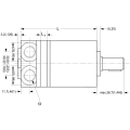 MOTOR WHITE OMM-020 COD:151G0005 EJE Ø16mm TOMAS LATERALES