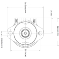 MOTOR WHITE OMRX-250 COD:11186667 EJE Ø25mm TOMAS LATERALES
