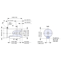 MOTOR WHITE OMRX-250 COD:11186667 EJE Ø25mm TOMAS LATERALES