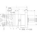 MOTOR WHITE OMS-080 COD:151F0500 EJE Ø32mm TOMAS LATERALES