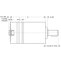 MOTOR WHITE OMM-020 COD:151G0002 EJE Ø16mm TOMAS TRASERAS