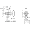 MOTOR WHITE OMM-020 COD:151G0002 EJE Ø16mm TOMAS TRASERAS