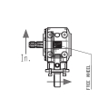 GRUPO COMER (9.311.874.40) 050CV 540rpm RATIO [1:3] T-311J 2 EJES (1"3/8z6 Ø33) RUEDA LIBRE