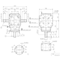 GRUPO COMER (9.312.714.20) 104CV 1000rpm RATIO [1:1.6] T-312A 3 EJES (2x1"3/8z6 Ø33 )