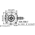 GRUPO COMER (9.211.802.10) 020CV 540rpm RATIO [1:2.83] LF-211J 2 EJES (1"3/8z6 ESTRIADO)