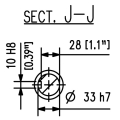 GRUPO COMER (9.211.802.10) 020CV 540rpm RATIO [1:2.83] LF-211J 2 EJES (1"3/8z6 ESTRIADO)