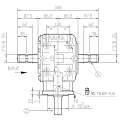 GRUPO COMER (9.312.730.00) 062CV 540rpm RATIO [1:3] T-312A 3 EJES (2x1"3/8z6 Ø33 )