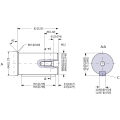 MOTOR WHITE OMT-200 COD:151B3001 EJE Ø40mm TOMAS LATERALES