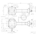 GRUPO COMER (9.292.008.00) 065CV 540rpm RATIO [1.86:1] TLZ-292A 2 EJES (1"3/8z6 MANGON L-0800)