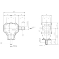 GRUPO COMER (9.124.029.01) 007CV 540rpm RATIO [1:2.78] L-25A 2 EJES (1"3/8z6 Ø25)