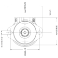 MOTOR WHITE OMRX-050 COD:151-0248 EJE Ø32mm TOMAS LATERALES