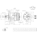 MOTOR HIVALL OMR-250 EJE Ø25mm TOMAS LATERALES