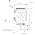 GRUPO COMER (9.312.795.10) 062CV 540rpm RATIO [1:3] T-312A 3 EJES (2x1"3/8z6 Ø33 ) 2 RUEDA LIBRE